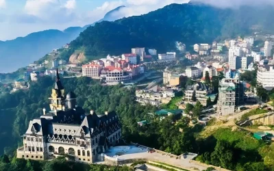 Hình ảnh của Tam Đảo phía trên cao