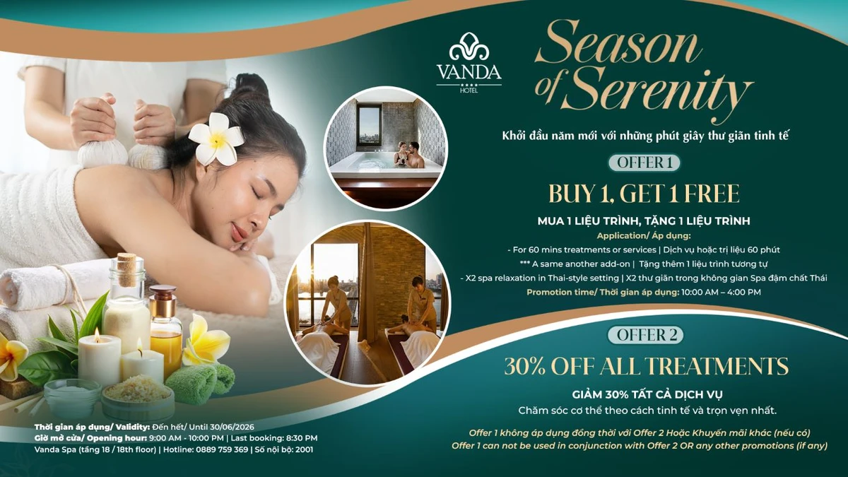 Thông tin về dịch vụ spa thư giãn tại Vanda