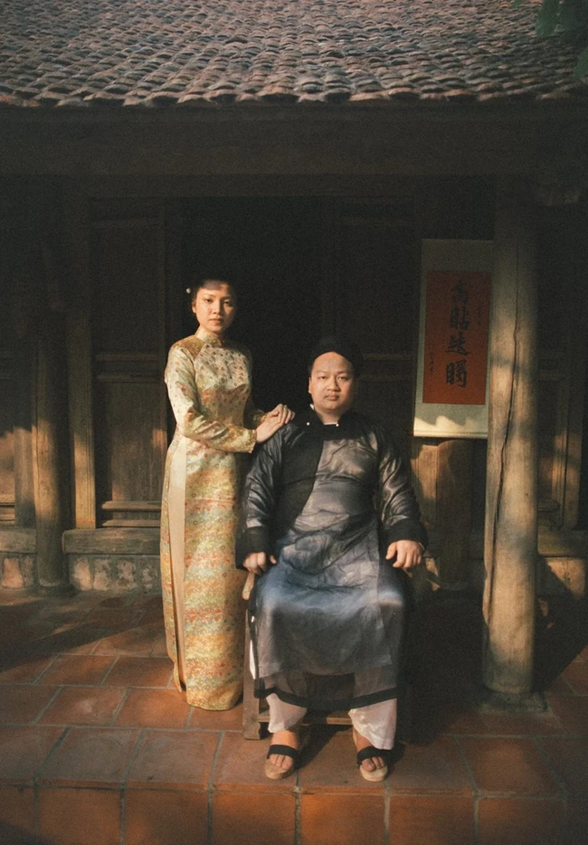 Cô dâu và chú rể trong đám cưới trước năm 1945