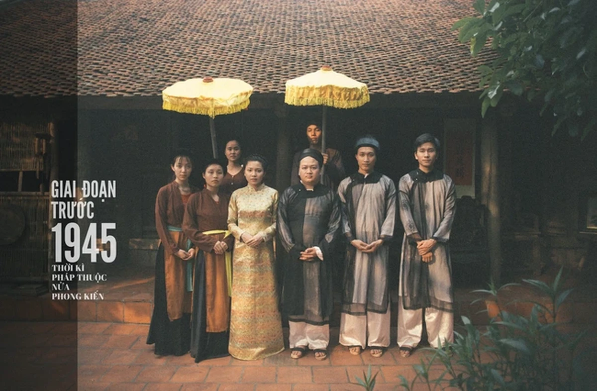 Cặp đôi tái hiện lễ cưới trong một gia đình khá giả trước năm 1945