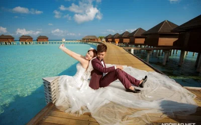 Maldives đẹp nao lòng trong bộ ảnh cưới 500 triệu đồng của cặp đôi 9X Sài Gòn