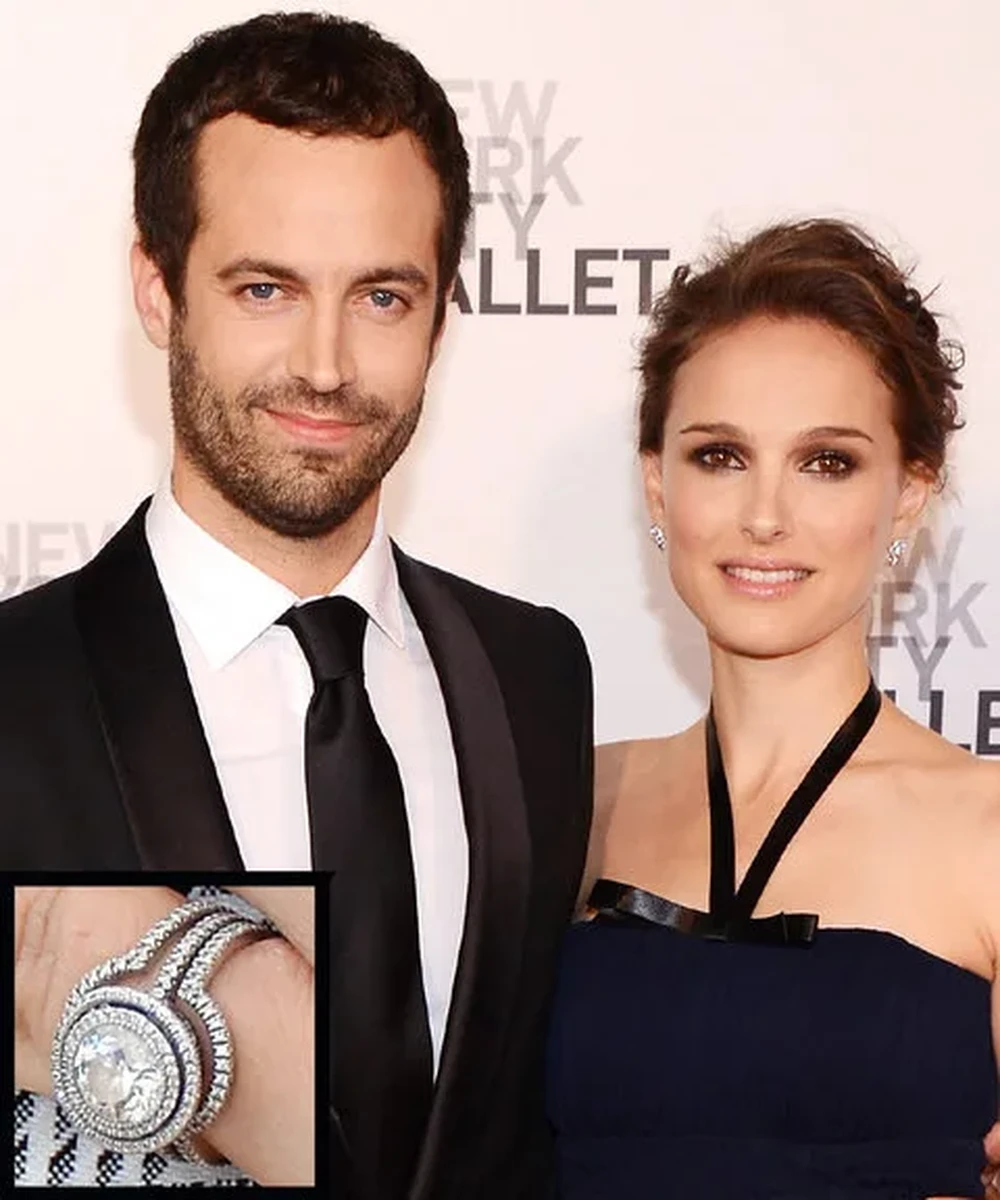 Benjamin Millepied cầu hôn Natalie năm 2010 với chiếc nhẫn thiết kế bởi Jamie Wolf