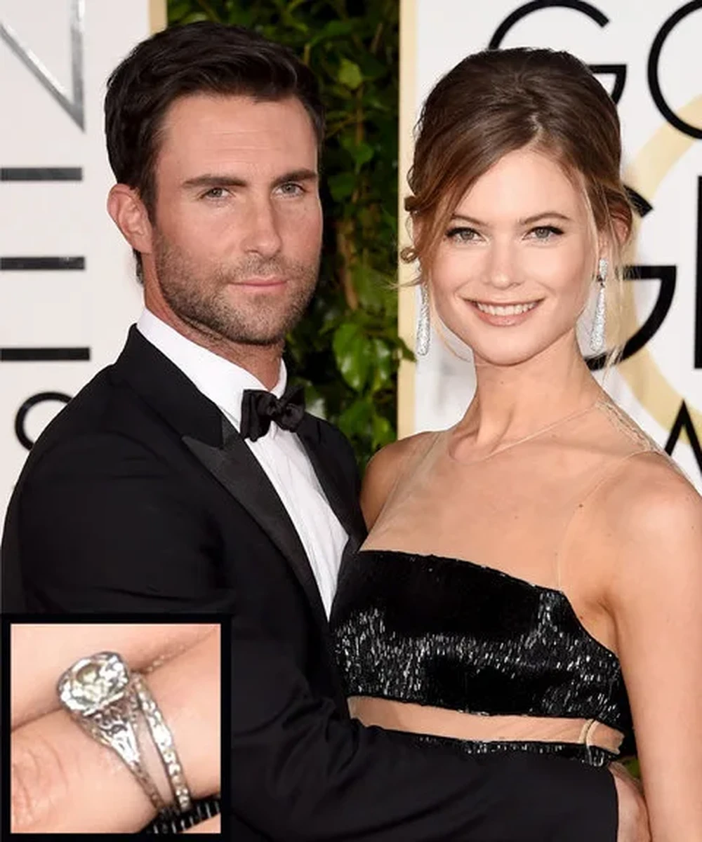 Chiếc nhẫn kim cương cổ điển mà danh ca Adam Levine dành tặng cho vợ mình vào năm 2013