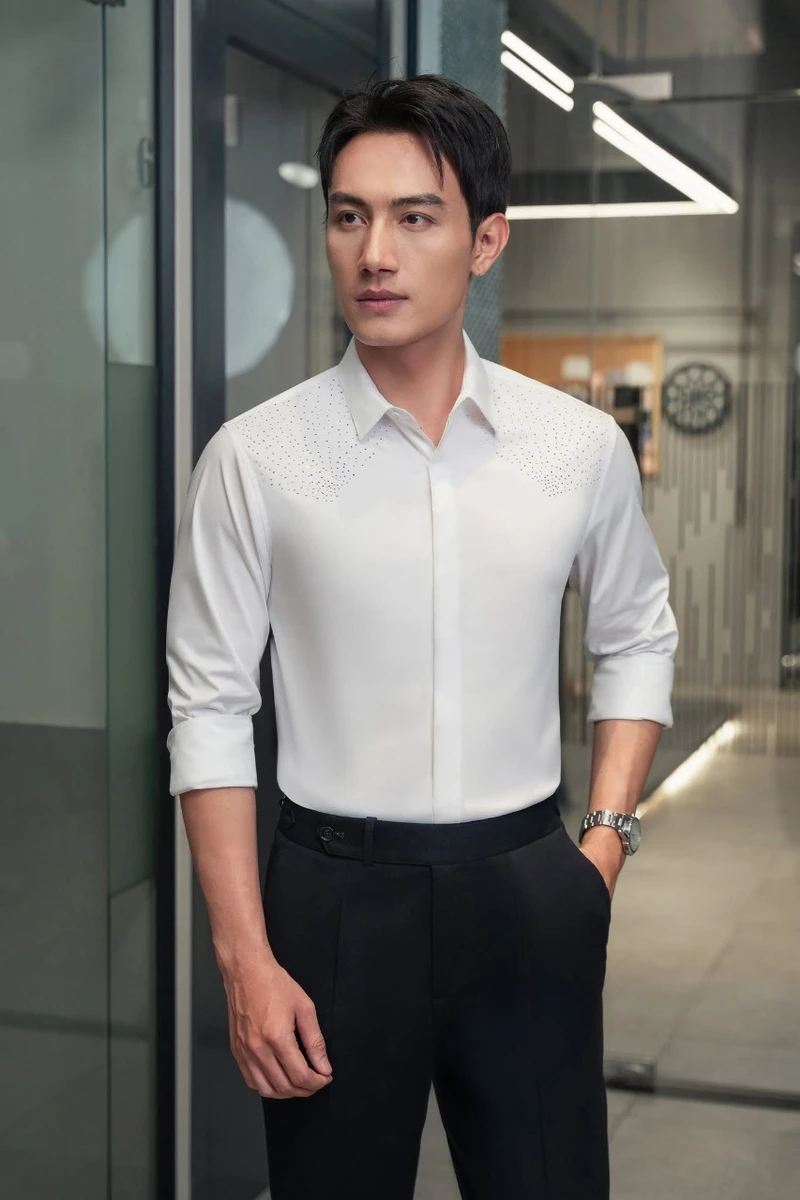 Sơ mi trắng dành cho nam cao cấp đến từ thương hiệu Adam Store 