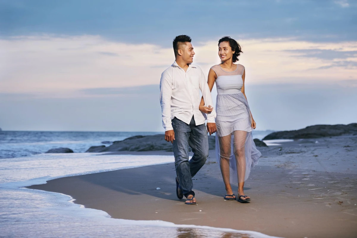 Tuần trăng mật tại bãi biển lãng mạn