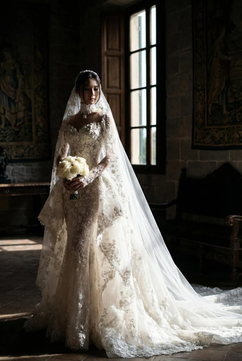 Những mẫu váy trong BST mới nhất mang tên “The Emily” của thương hiệu váy cưới Hương Bridal